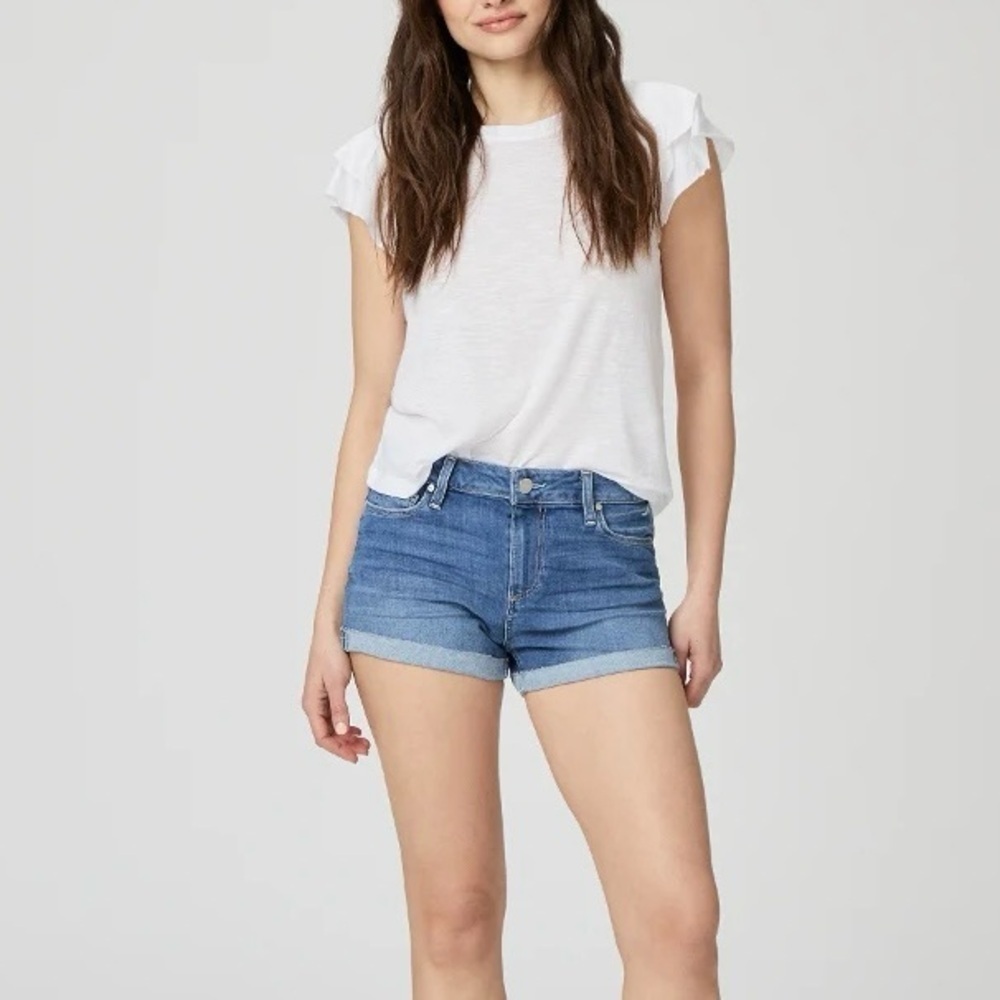 PAIGE Jimmy Jimmy Shorts Size 30 Reflection Blue 3” Inseam